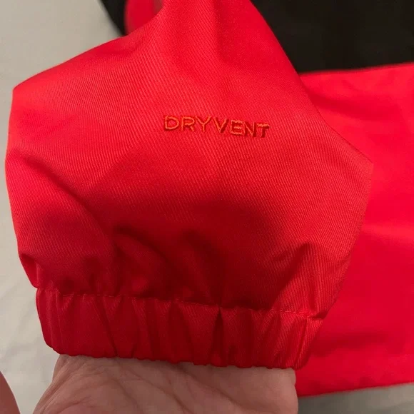 The North Face Red and Black Jacket Set